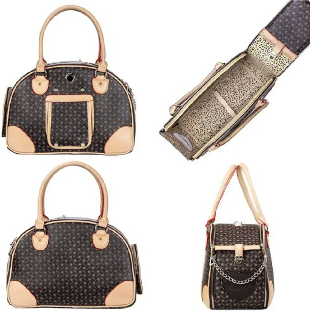 Luxury Pet Carrier, Puppy Small Dog Carrier, Cat Carrier Bag, Waterproof - Picture 3 of 8